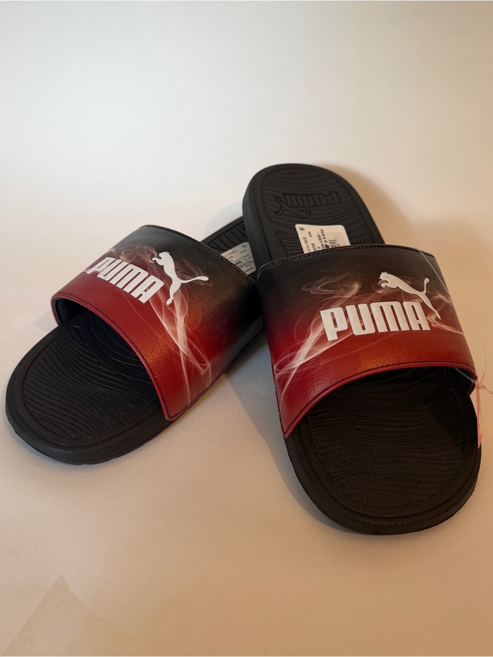 NWT PUMA Men's Red & Black Slide Sandals Slippers